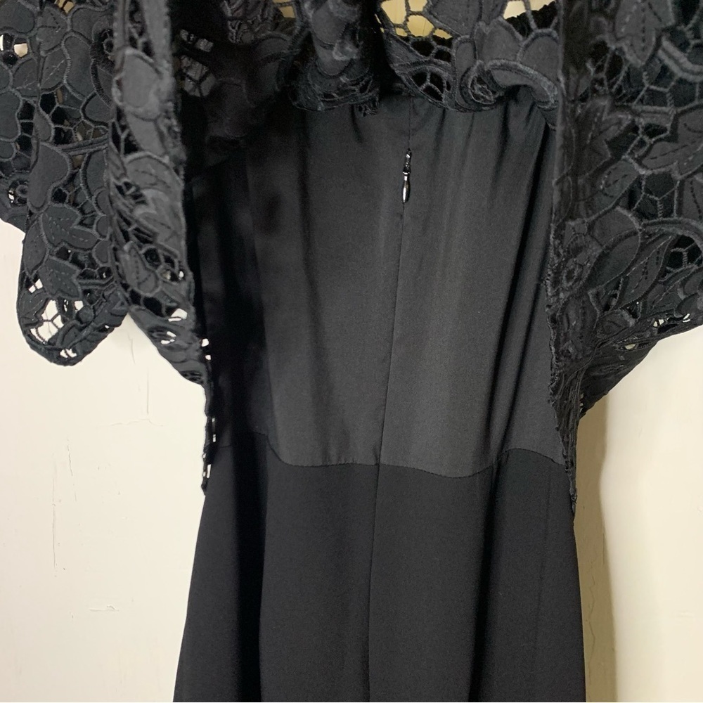 Shoshanna Black Lace off the Shoulder LBD Dress - Picture 11 of 12